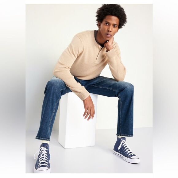 Men’s Old Navy 360 Stretch Denim Straight Leg‎ Jeans in Medium Wash - Picture 4 of 12